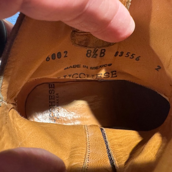 Lucchese Leather Western Ankle Boots 8.5 Fringe - Picture 4 of 8